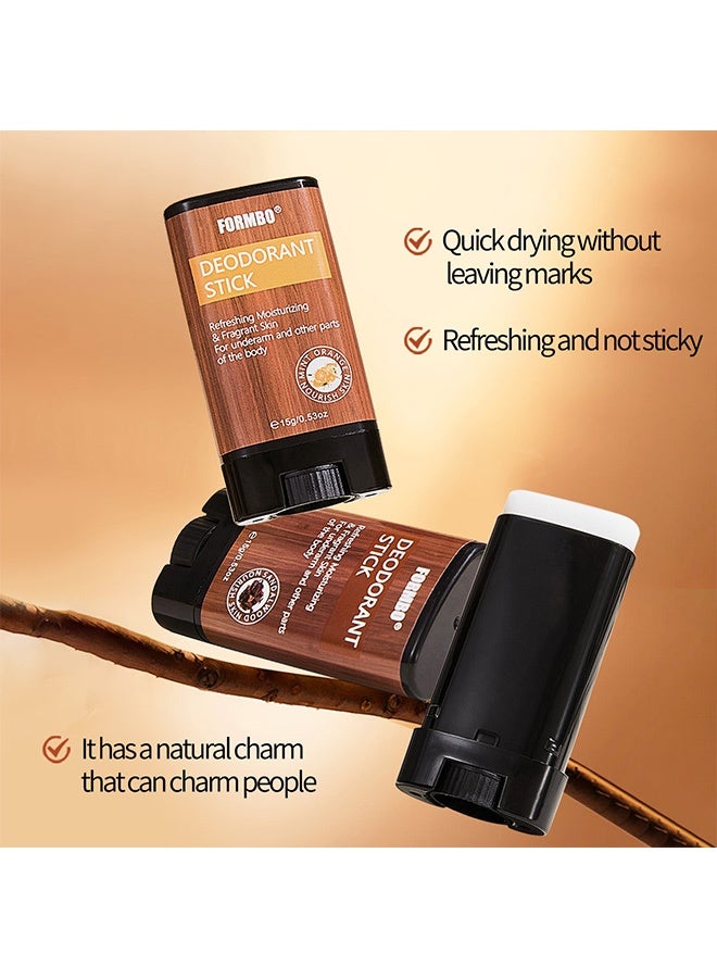 FORMBO Antiperspirant and Deodorant Body Cream 15g - Underarm Deodorant Body Cream with Reduced Odor - Long-lasting Fragrance - Body Stick - Dry-Fitting Antiperspirant Stick # Sandalwood - Image 4